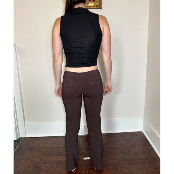 Vintage Y2K Low Rise Brown Slacks Size 3 - Fits like XS - Picture 4 of 11